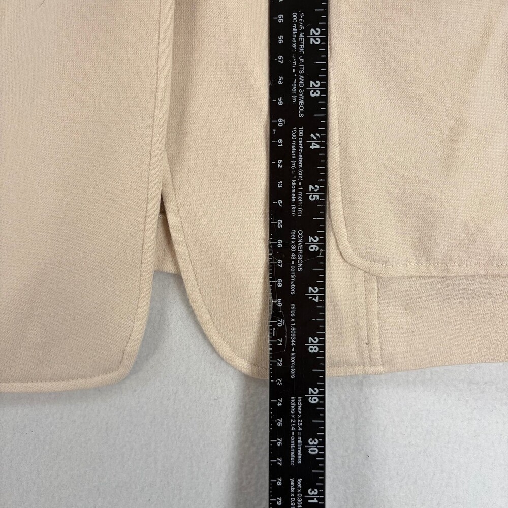 Rag & Bone Blazer Jacket Collarless Button Front Beige Women's Size 4 - Picture 5 of 10